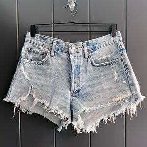 Agolde cut off denim shorts